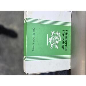 Set of 6 vintage Pimpernel Fayreings Scenic Place Mats London England cork back